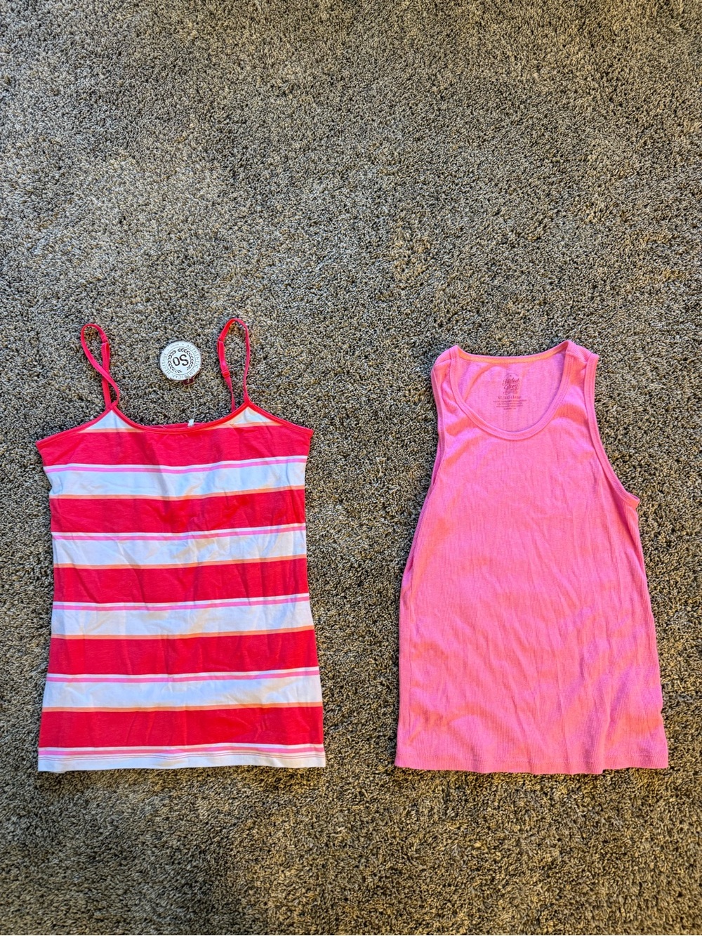 SO Girls Pink Striped & Solid Camisole Tank Brand New and Very good condition